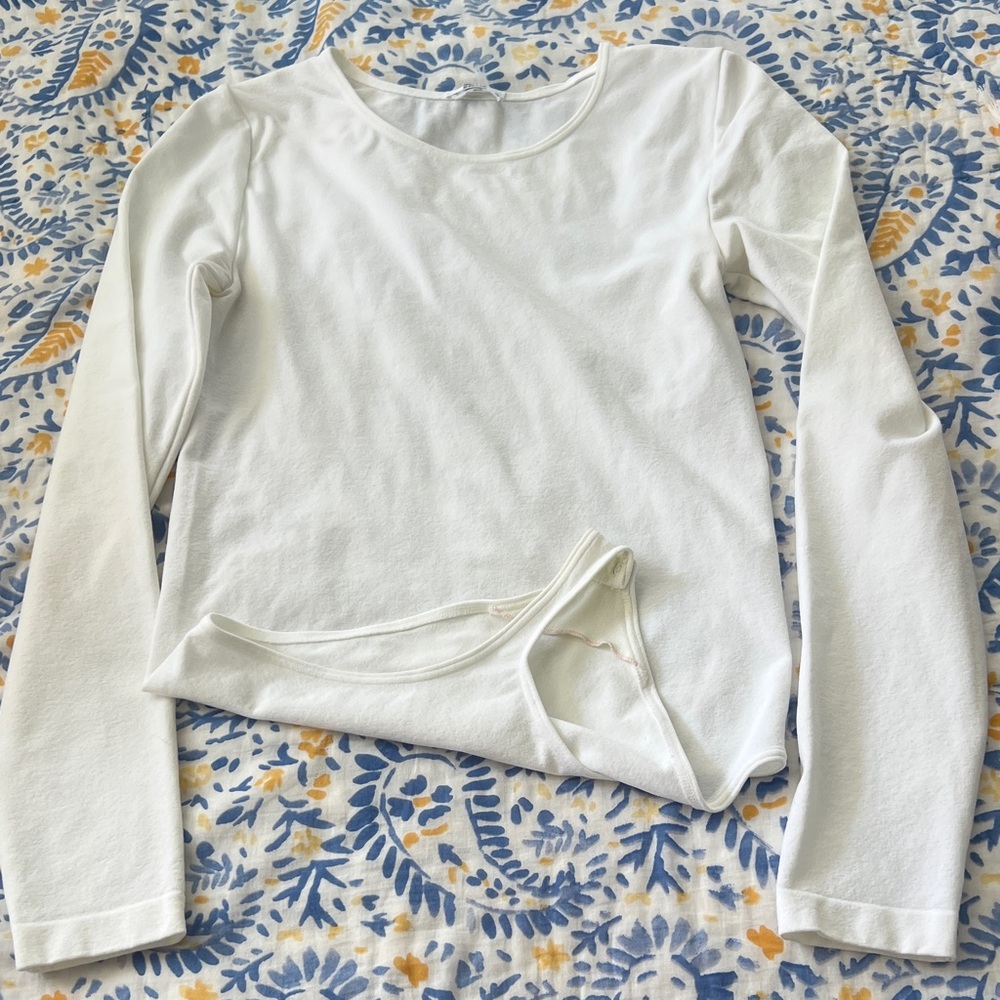 Wolford White Long Sleeve Bodysuit